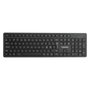 eSTUFF Teclado Inalámbrico de Tamaño Completo con Distribución Nórdica G220 - Teclas Silenciosas y de Perfil Bajo para Mayor Productividad y Conexión 2.4 GHz
