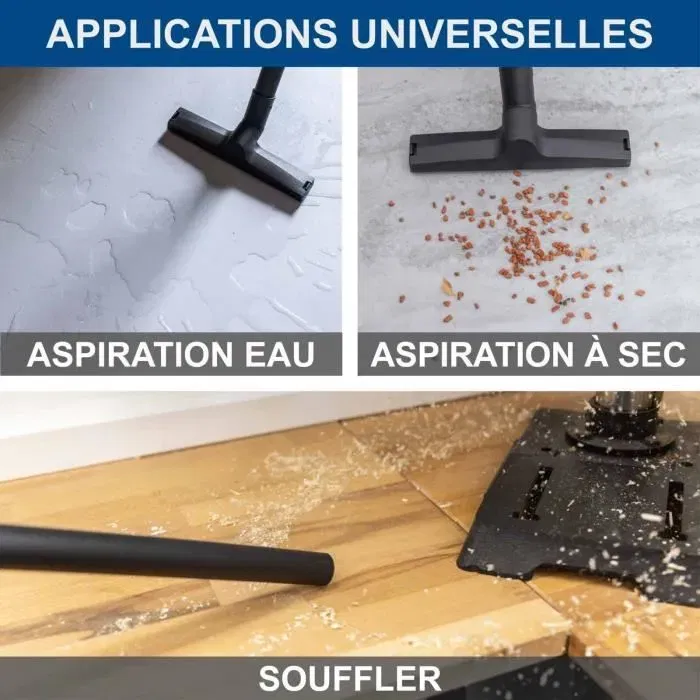 Scheppach SCH4046664256298 Aspiradora en seco y húmedo 1200 W Tanque de acero inoxidable 25 L Scheppach SCH4046664256298 Aspiradora en seco y húmedo 1200 W Tanque de acero inoxidable 25 L