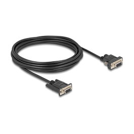 DeLOCK Cable Serial RS-232 D-Sub9 Hembra a D-Sub9 Hembra con Alimentación en Pin 9, 5 m