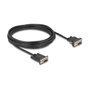 DeLOCK Cable Serial RS-232 D-Sub9 Hembra a D-Sub9 Hembra con Alimentación en Pin 9, 5 m