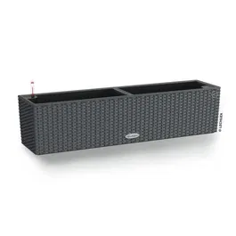 Lechuza LEC4008789156129 Jardinera Balconera casita 80 Kit Completo Granito 12L