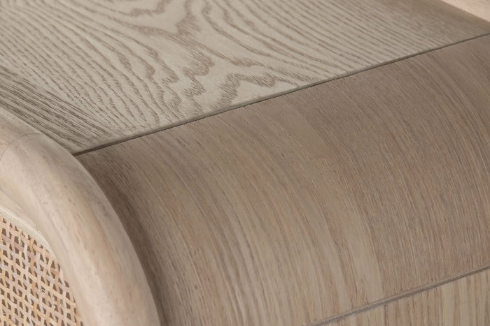 DKD Home Decor Zapatero Tropical Natural 2 Puertas Ratán y Abeto 70 x 29 x 116 cm