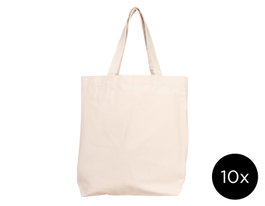 Innspiro Pack de 10 Bolsos de Algodón 39x35x10 cm