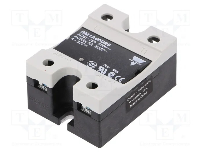 CARLO GAVAZZI RM1A60D25 Relé de semiconductor monofásico 25A 42÷660VAC CARLO GAVAZZI RM1A60D25 Relé de semiconductor monofásico 25A 42÷660VAC