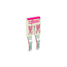 WAGO 2002-472 Peine de puentes, 2-fach, Gris y Rosa