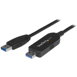 StarTech.com Cable de Transferencia de Datos USB 3.0 de 1,8 m, USB A a USB A, Negro