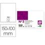 Liderpapel Ficha lisa nº3 100x150mm 180 gr