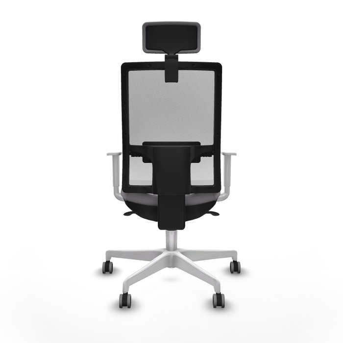 PIQUERAS Y CRESPO Silla de oficina Horna con Mecanismo Sincro, Gris y Blanco PIQUERAS Y CRESPO Silla de oficina Horna con Mecanismo Sincro, Gris y Blanco