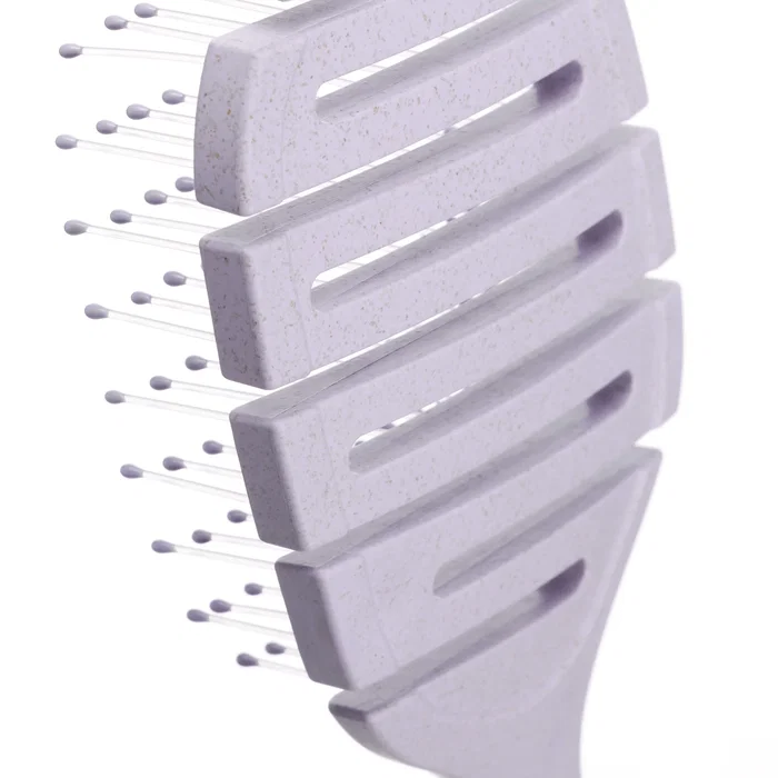 Muitomas HAIRBRUSHLVL - Cepillo Paleta para el Pelo Adulto con Cerdas Suaves, Desenreda el Cabello, Masajea el Cuero Cabelludo, Color Violeta