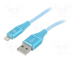 GEMBIRD Cablexpert USB 2.0 de 1m Azul Turquesa