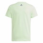 Camiseta de Manga Corta Infantil Adidas G Lin Verde Claro