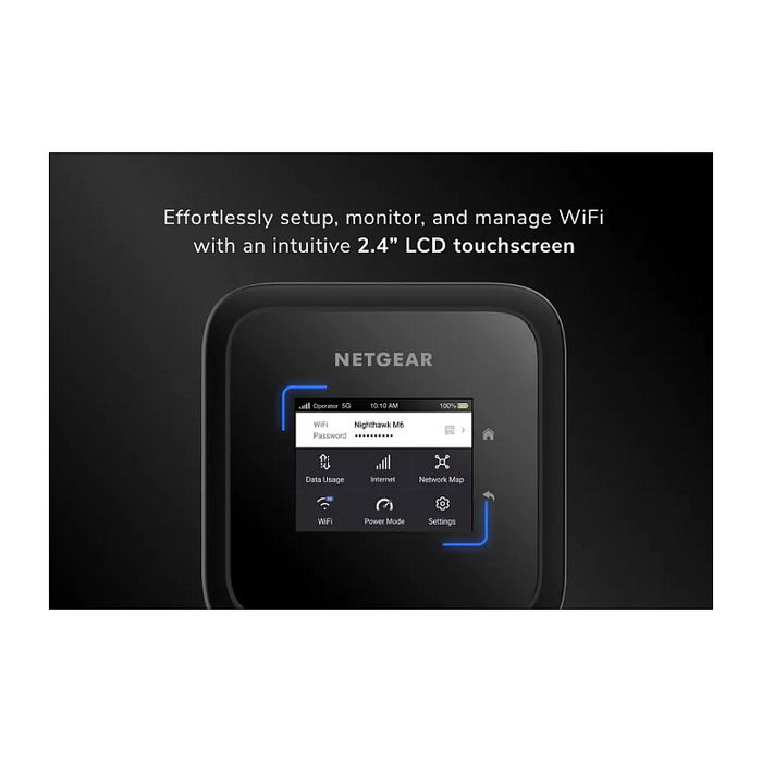 Netgear Nighthawk M6 MR6150-100EUS - Router WiFi Portátil 5G, Modem LTE, Liberado, Negro
