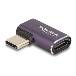 DeLOCK Adaptador USB Type-C™ 40 Gbps PD 3.1 240 W Angular Antracita