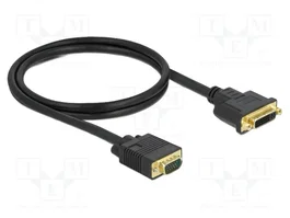 DeLOCK Cable Adaptador de Video DVI 24+5 Hembra a VGA Macho 1 m