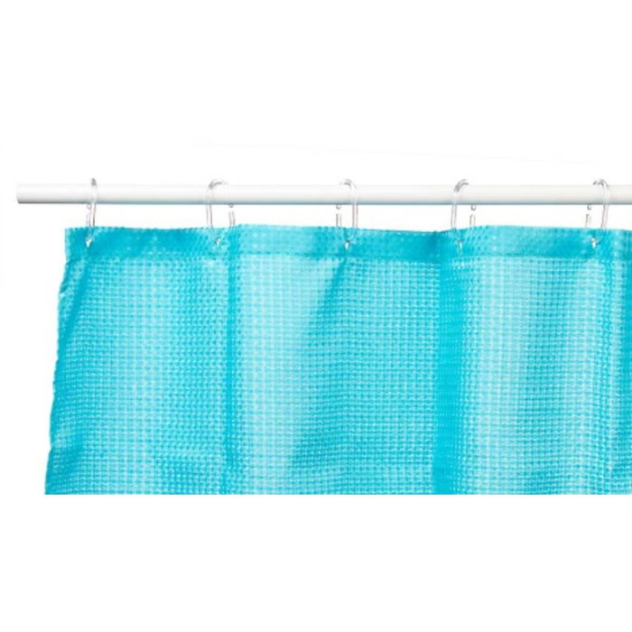 Cortina de Ducha Berilo Azul Poliéster 180 x 180 cm 30 x 5 x 19 cm Puntos (12 Unidades) Cortina de Ducha Berilo Azul Poliéster 180 x 180 cm 30 x 5 x 19 cm Puntos (12 Unidades)