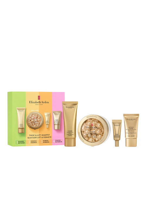 Set Elizabeth Arden: Ceramide, Eliminates Impurities, Cleansing Cream, 50 ml + Advanced Ceramide, Restorative, Serum Capsules, For Face, 60 pcs + Ceramide, Retinol, Lift & Firm, Eye Cream, 5 ml + Advanced Ceramide, Lift & Firm, Day, Cream, For Face, 15 ml Set Elizabeth Arden: Ceramide, Eliminates Impurities, Cleansing Cream, 50 ml + Advanced Ceramide, Restorative, Serum Capsules, For Face, 60 pcs + Ceramide, Retinol, Lift & Firm, Eye Cream, 5 ml + Advanced Ceramide, Lift & Firm, Day, Cream, For Face, 15 ml