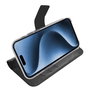 Celly Funda cartera para iPhone 17 Pro Max con MagSafe, soporte de sobremesa y 3 bolsillos para tarjetas - Negro