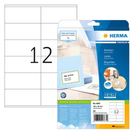 HERMA Etiquetas 4363 blancas 105,0 x 48,0 mm