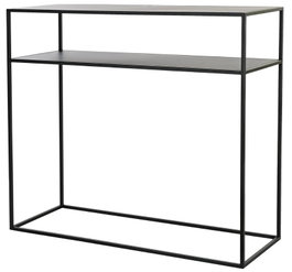 DKD Home Decor Consola Metal Negro 100x30x80