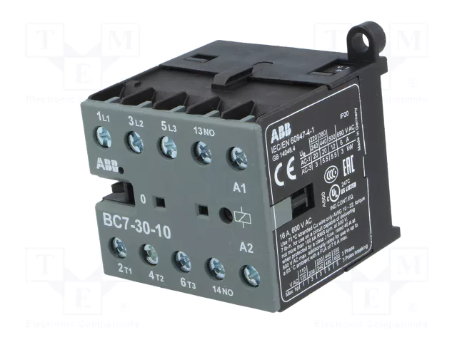 ABB Contactor BC7 3-polar 12A 24VDC