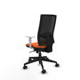 PIQUERAS Y CRESPO Silla de oficina Horna con mecanismo Sincro, Naranja y Negro