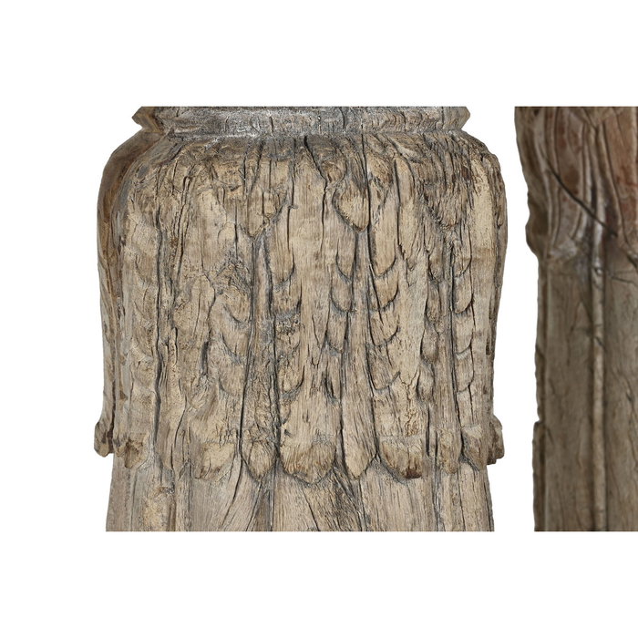 DKD Home Decor Columna de Teca Natural 23x23x149 cm