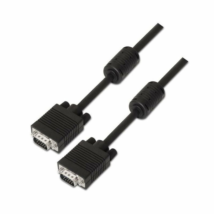 Aisens Cable SVGA HDB15 Macho a HDB15 Macho, 20m, Negro