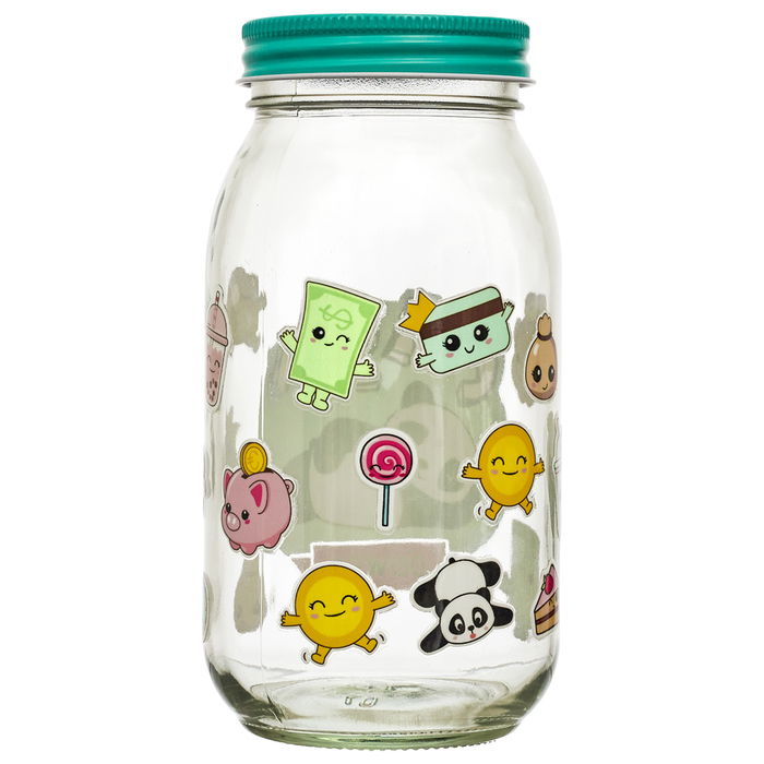 The Concept Factory Hucha Tarro Vidrio Kawaii Gato Panda