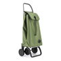 Rolser MF 4 Carro de la Compra Plegable, 4 Ruedas, Bolsa 43 Litros, Sistema 2/4 Ruedas, Base Abatible, Color Kaki