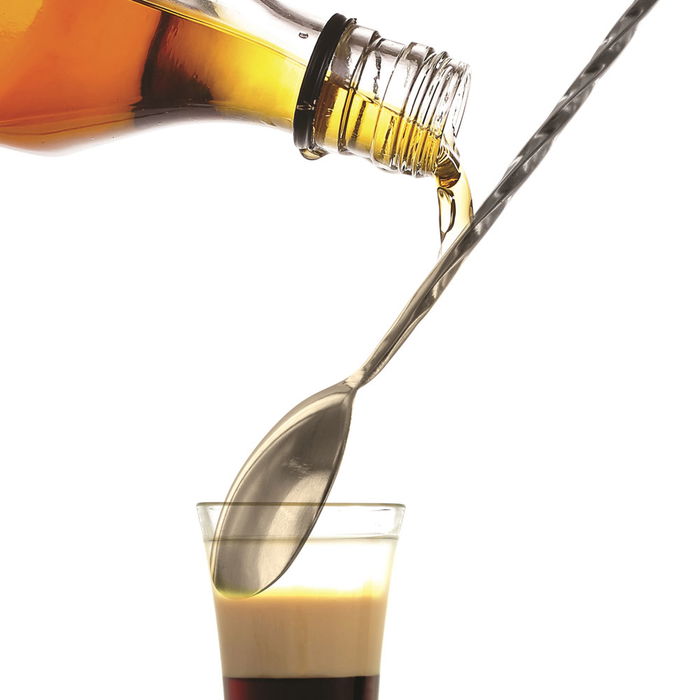 Saveur et Degustation Cuchara Cóctel Trenzada para Gin Tonic y Coctelería con Punta Plana para Machacar