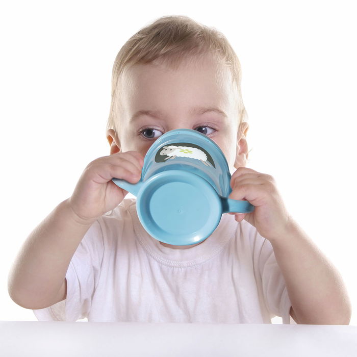 Tom et Zoe Vaso para Bebé con Asas, Válvula Anti-Fugas, Medidas en ml y oz, 210 ml