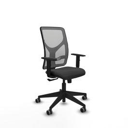 PIQUERAS Y CRESPO Silla de oficina Motilla con mecanismo Sincro, Gris oscuro y Gris