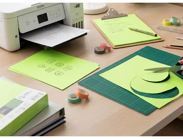 Liderpapel Papel de Color DIN A4 Verde Neón 80 g (500 hojas)