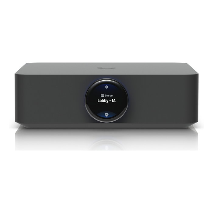 Ubiquiti Networks PowerAmp Amplificador de Red Estéreo de 130 W por Canal (260 W total) Clase D, Dolby Atmos, WiFi, Ethernet, para Hogar - Negro