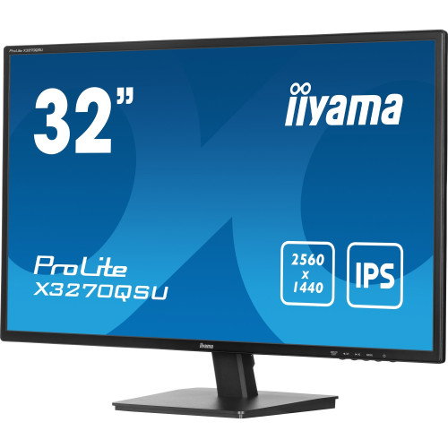 Iiyama X3270QSU-B1 Monitor 32" IPS QHD 2560x1440 100Hz 3ms 1xHDMI 1xDP USB Altavoces Negro
