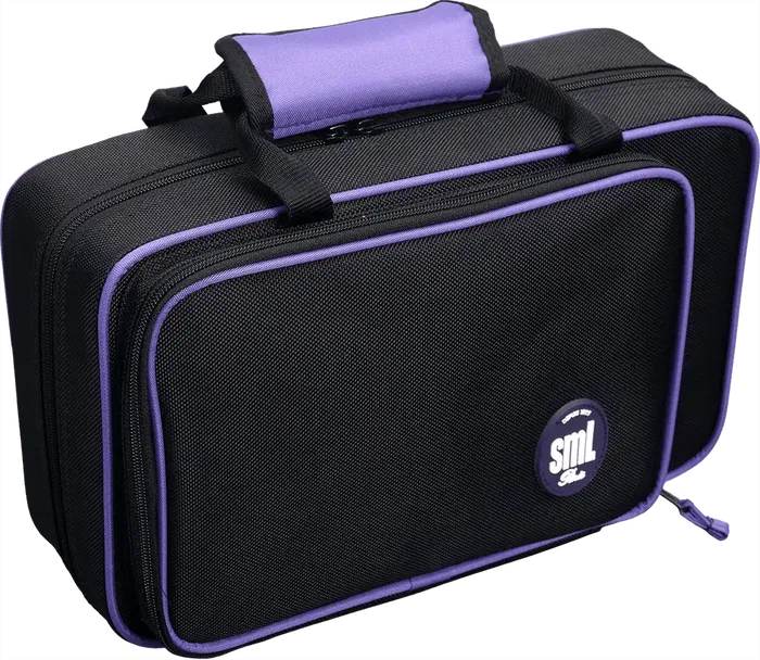 SML Clarinete Ut CLC100 Tonalidad Do Sistema Boehm Negro ABS Mecanismos Níquel-plata Plateado 17 Llaves con Kit BG Incluido