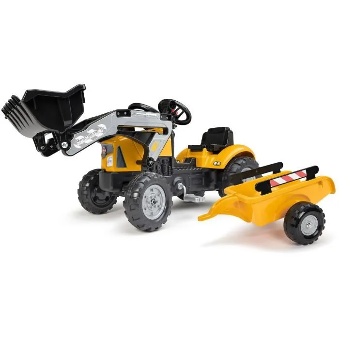 Falk Retroexcavadora a Pedales SuperBuilder FAL3016202035136, Volante, Remolque, 40% Plástico Reciclado, A Partir de 2 Años Falk Retroexcavadora a Pedales SuperBuilder FAL3016202035136, Volante, Remolque, 40% Plástico Reciclado, A Partir de 2 Años