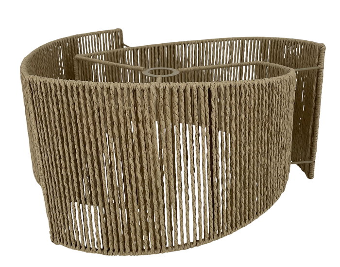 DKD Home Decor Pantalla Marron 45 x 22 x 48 cm (2 Unidades) Fibra Metal