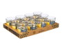 Ibergarden Vela Cónica Citronela 500 gr 13x12x13 cm Amarillo Vidrio y Cera 50 horas (Set de 12)