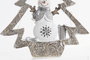DKD Home Decor Figura de Árbol Blanco con LED en Resina