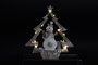 DKD Home Decor Figura de Árbol Blanco con LED en Resina