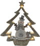DKD Home Decor Figura de Árbol Blanco con LED en Resina
