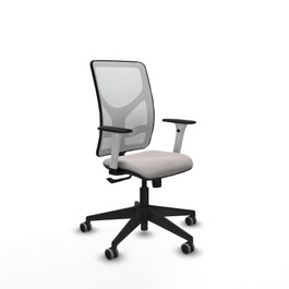 PIQUERAS Y CRESPO Silla de oficina Motilla con mecanismo Sincro, Blanco