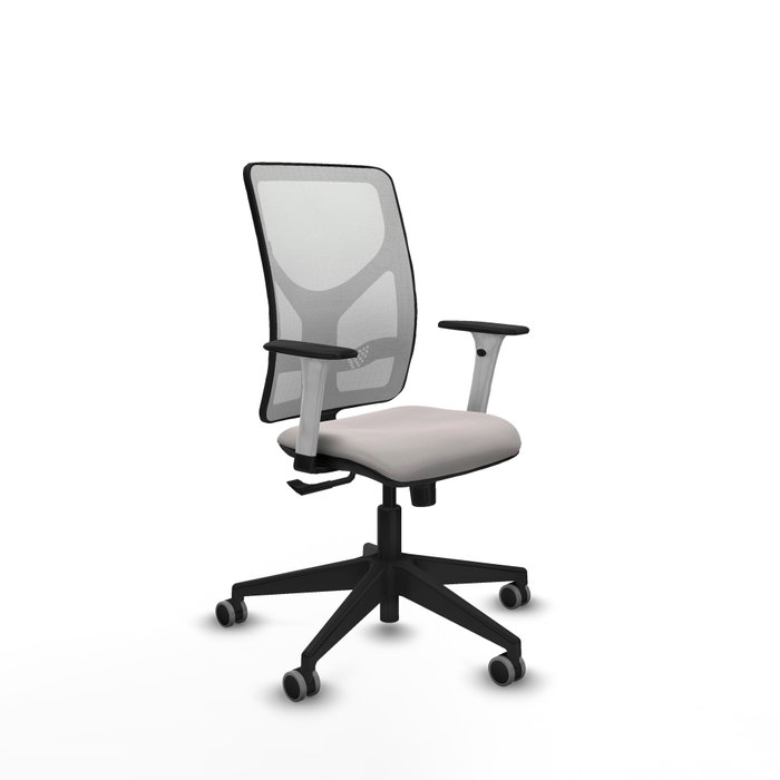 PIQUERAS Y CRESPO Silla de oficina Motilla con mecanismo Sincro, Blanco PIQUERAS Y CRESPO Silla de oficina Motilla con mecanismo Sincro, Blanco