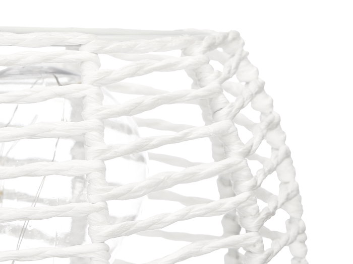 Giftdecor Lámpara Sobremesa Redonda Cuerda Blanca 15.5x18.5x15.5 cm (Set de 12) Giftdecor Lámpara Sobremesa Redonda Cuerda Blanca 15.5x18.5x15.5 cm (Set de 12)