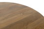 GINER Y COLOMER Mesa de Madera de Mango con Tapa Redonda 150 cm Diámetro - Diseño Elegante y Robusto para Comedor o Salón
