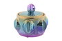 DKD Home Decor Tibar de Gres Iridiscente Multicolor 15x15x14 cm