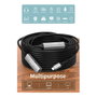 EQUIP 133358 Cable USB-C 3.2 Gen 1 Activo Extensor/Repetidor Tipo C Macho a Hembra 15 Metros, 5 Gbit/s, Negro
