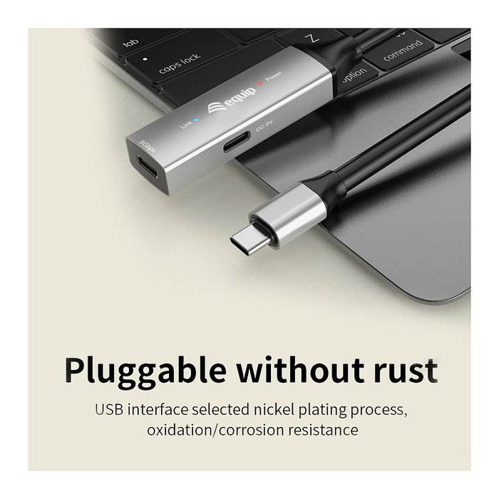 EQUIP 133358 Cable USB-C 3.2 Gen 1 Activo Extensor/Repetidor Tipo C Macho a Hembra 15 Metros, 5 Gbit/s, Negro EQUIP 133358 Cable USB-C 3.2 Gen 1 Activo Extensor/Repetidor Tipo C Macho a Hembra 15 Metros, 5 Gbit/s, Negro