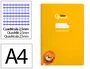 Liderpapel Cuaderno Espiral Pautaguía A4 Tapa Dura Amarillo